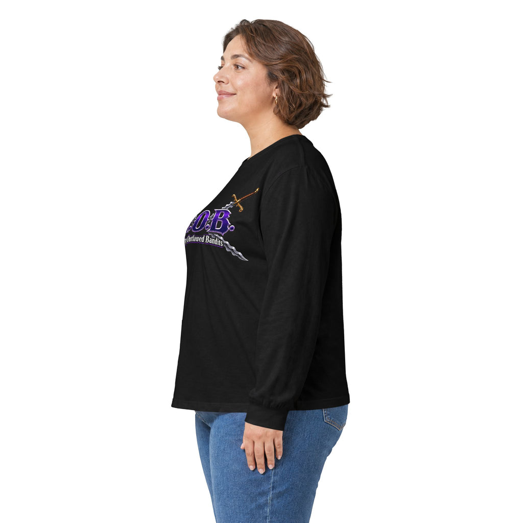 M.O.B. Sword Logo Long Sleeve Tee — Medieval Sword Crewneck