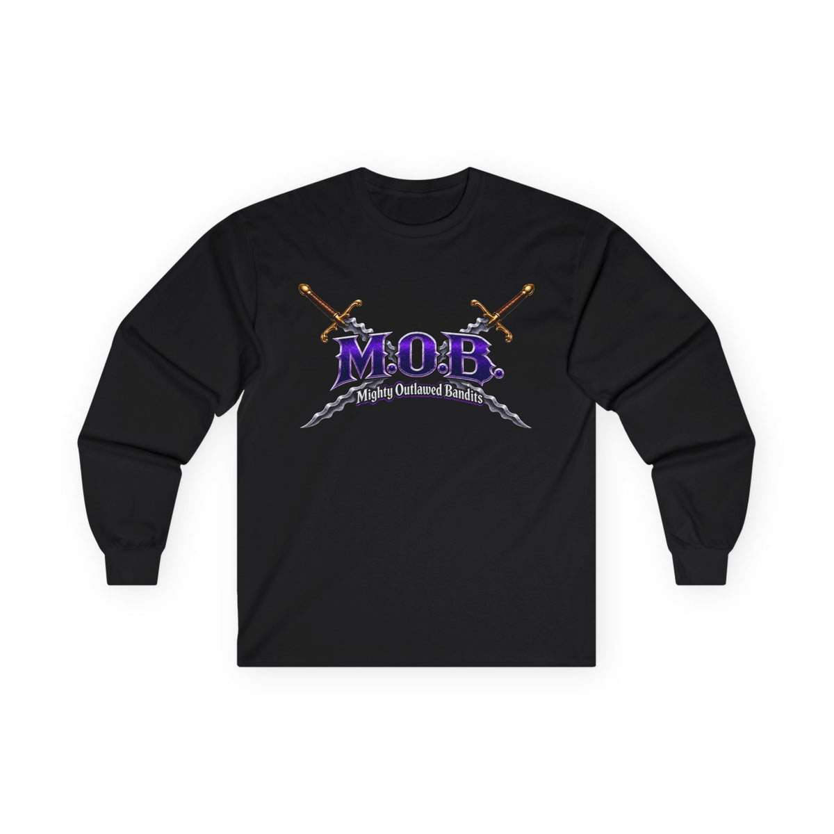 M.O.B. Sword Logo Long Sleeve Tee — Medieval Sword Crewneck