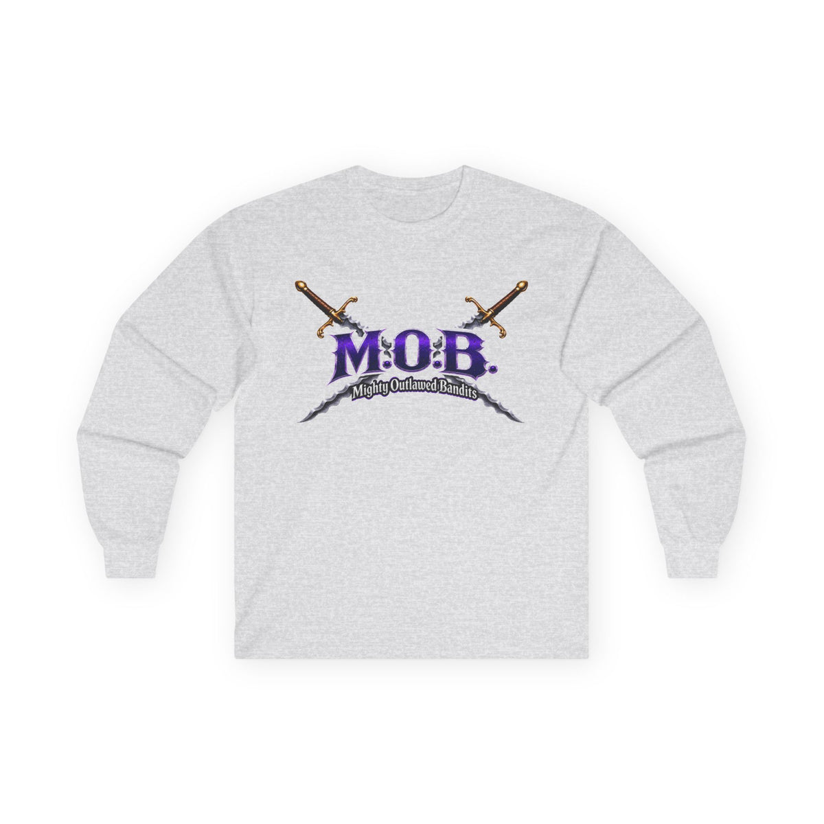 M.O.B. Sword Logo Long Sleeve Tee — Medieval Sword Crewneck