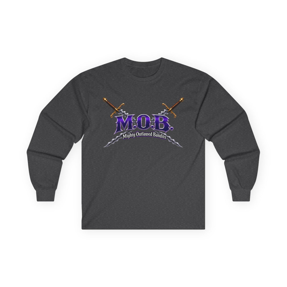 M.O.B. Sword Logo Long Sleeve Tee — Medieval Sword Crewneck